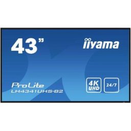 IIYAMA ProLite LH4341UHS-B2 Ecran affichage dynamique CEE: G (A - G) 108 cm 42.5 pouces 3840 x 2160 Pixel 24/7