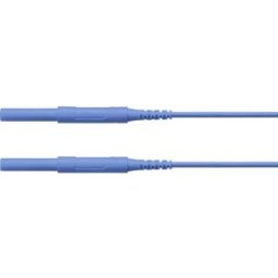 Schützinger Cordon de mesure de sécurité mâle 4 mm mâle 4 mm 50.00 cm bleu 1 pc(s)