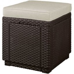 KETER CUBE Repose-pieds, 42 x 42 x 39 cm, marron/beige 17192157