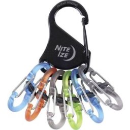 Mousqueton pour clé NITE Ize KLKP-01-R3 noir, turquoise, orange, gris, vert 1 pc(s)