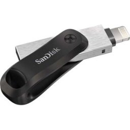 SanDisk iXpand™ Flash Drive Go Mémoire supplémentaire USB pour smartphone/tablette noir, argent 256 GB USB 3.1 (Gen 1), Apple Lightning