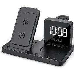 Reflexion Station de charge de table 2.5 W, 5 W, 15 W, 7.5 W noir chargeur sans fil