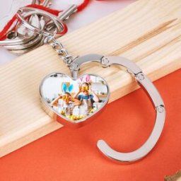 Ocadeau Porte clé coeur accroche sac