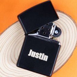 Ocadeau Briquet zippo noir gravé