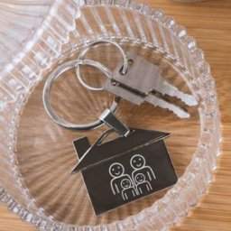 Ocadeau Porte clé famille maison gravé
