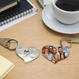 Ocadeau 2 porte clés coeur Love