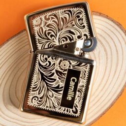 Ocadeau Briquet Zippo Venitian doré