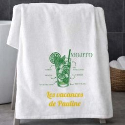 Ocadeau Serviette bain Mojito personnalisée