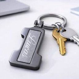 Ocadeau Porte clé nombre 1 gravé