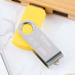 Ocadeau Clé USB twister jaune