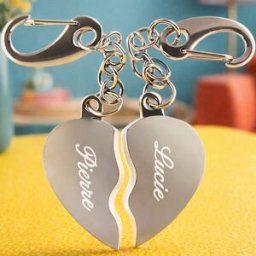 Ocadeau Portes clés coeur séparable