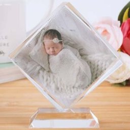 Ocadeau Cadre en verre losange photo