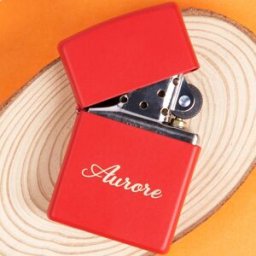 Ocadeau Briquet zippo rouge gravé