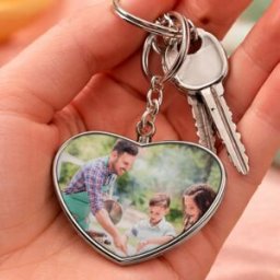 Ocadeau Porte clé coeur 2 photos