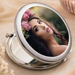 Ocadeau Miroir rond avec photo