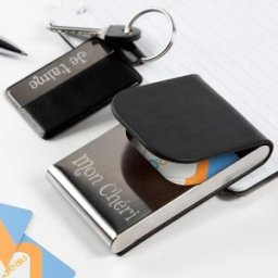 Ocadeau Porte cartes et porte clé gravé