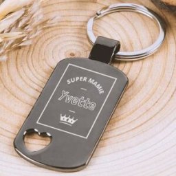 Ocadeau Porte clé Super Mamie gravé