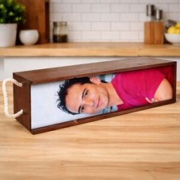 Ocadeau Coffret bois bouteille photo