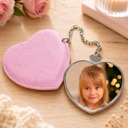 Ocadeau Miroir coeur rose photo