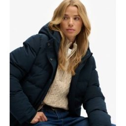 Superdry Femme Blouson Bomber Everest Blue Taille: 36
