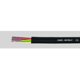 HELU 37001 Câble à gaine caoutchouc H07RN-F 1 x 1.5 mm² noir 100 m