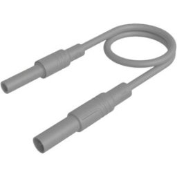 Hirschmann Test & Measurement MAL S GG-B 100/2,5 gr Cordon de mesure de sécurité fiche de sécurité 4 mm prise de sécurité 4 mm 100 cm gris 1 pc(s)