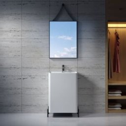 Distribain Vasque totem rectangulaire sur pieds SDV84