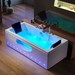 Distribain Baignoire balnéo rectangulaire Twister 32 jets Whirlpool
