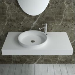 Distribain Plan vasque solid surface Réf : SDPW13-C