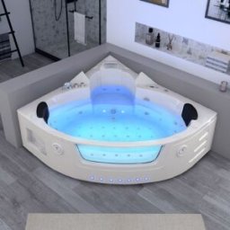 Distribain Baignoire Balnéo d'angle Maeva 39 jets Whirlpool