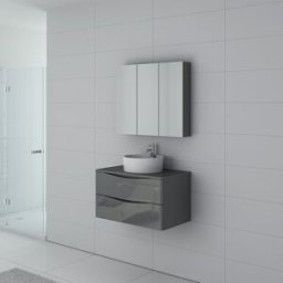 Distribain Meuble salle de bain Terranova 800 Gris taupe