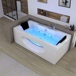 Distribain_S Baignoire balneo 2 places rectangulaire Caïman S 28 jets Whirlpool