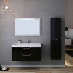 Distribain Meuble salle de bain CALABRO 1000 Noir