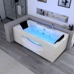 Distribain Baignoire balneo 2 places rectangulaire Caïman 32 jets Whirlpool