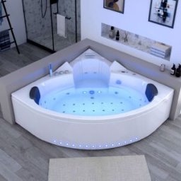 Distribain Baignoire Balnéo d'angle Sentosa 39 jets