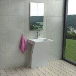 Distribain Vasque Totem design en solid surface Réf : SDPW11
