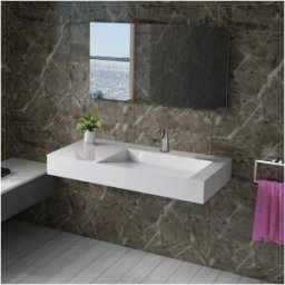 Distribain Plan vasque solid surface Réf : SDPW12-C