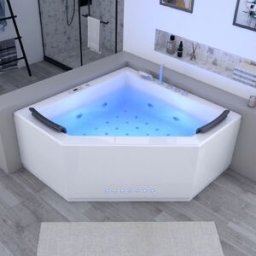 Distribain Baignoire balneo d'angle Duo 31 jets Whirlpool