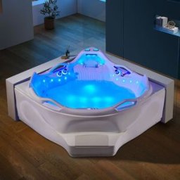 Distribain Baignoire balnéo d'angle Love story 42 jets Whirlpool