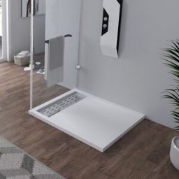 Distribain Receveur en gel coat ALICANTE Blanc 100x90 cm