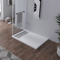 Distribain Receveur en gel coat ALICANTE Blanc 100x80 cm