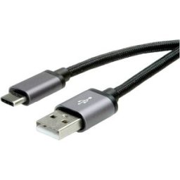 ROLINE Câble USB 2.0, C-A, M/M, noir, 3 m