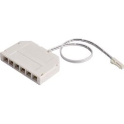 Deko Light MINI-AMP 6-fach VT (1x Stecker, 6x Buchse) 20cm, 12V/24V, max 3A, IP20 940065 Répartiteur 6x 20 cm blanc