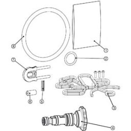 Kit d'entretien Grünbeck pour vanne de régulation avec injecteur 187668e MC/MD32, PA/PB, EA/E