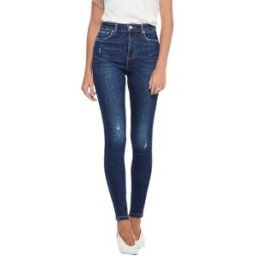 Only Jean Mila Life High Waist Skinny Ankle Bk375 Dark Blue Denim 26 Femme