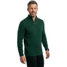 Superdry Pull à Demi-zip Cotton Classic Cable Forest Green XL Homme