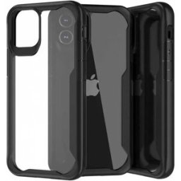 Muvit For Change Coque De Téléphone Apple Iphone 12 Mini Shockproof 2m Silicone Clear / Black One Size unisex
