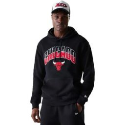 New Era Sweat à Capuche Nba Arch Graphic Oversized Chicago Bulls Black S Homme