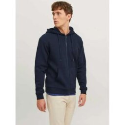 Jack & Jones Sweat-shirt à Zip Bradley Navy Blazer M Homme