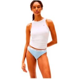 Tommy Hilfiger Culotte Uw0uw05529 3 Unités Sweet Blue / Flower Foulard / Ivory 2XL Femme